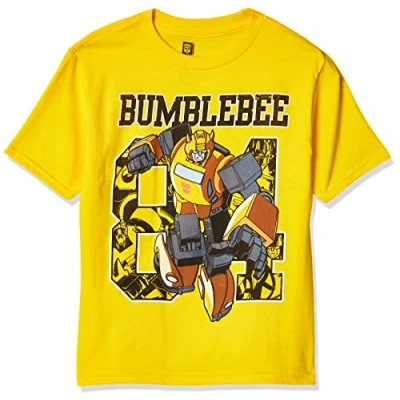 Image of Transformers Boys&#039; Short Sleeve Tee Shirt, Yellow, 7