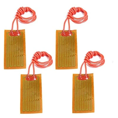 Image of 12 V 7 W Flexible Polyimide Heating Plate Adhesive PI Foil 25 mm x 50 (Pack of 4)