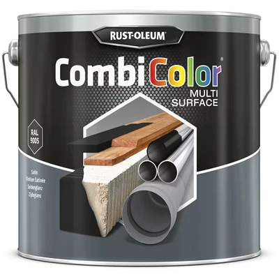 Image of RUST OLEUM 7375MS.2.5 Combicolor Multi Surface, One Paint, Many Surfaces, Satin black RAL 9005