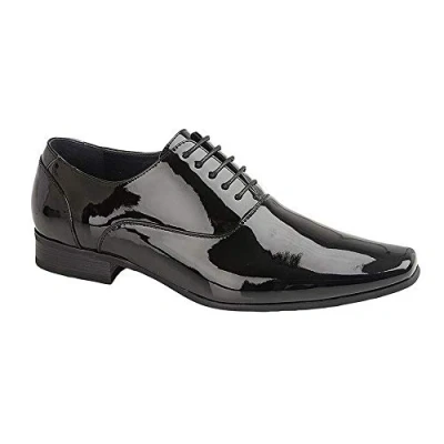 Image of Goor Mens 5 Blind Eye Oxford Shoe (7 UK) (Black)