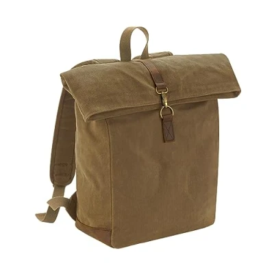 Image of Quadra QD655 Heritage Waxed Canvas Backpack Desert Sand