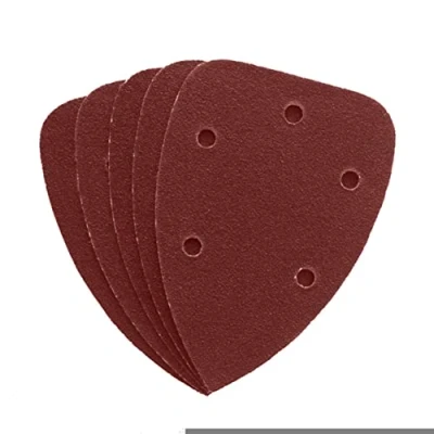 Image of Dekton 5PC Hook and Loop Sanding Sheets 140mm/Extra Coarse 120 Grit Ideal for Sheet Sanders Multi Surface Use on Wood, Metal, Plaster, Plastics &amp; Paint Heavy Duty Performance