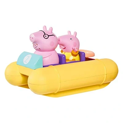 Image of TOMY Toomies Peppa Pig Pull and Go Pedalo, Baby Bath Toys, Kids Toys for Water Play, Fun Accessories Babies &amp; Toddlers, Suitable 18 Months, 2, 3 4 Year Olds