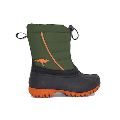 Image of KangaROOS Unisex K Ben Snow Boot, Olive Flame, 6 UK