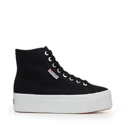 Image of Superga Women 2708 Hi Top Womens Black 7 (41)