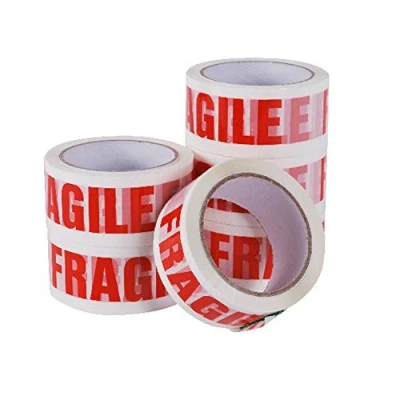Image of Bag Market 12 Rolls x Strong 48mm 66m Printed &#039;FRAGILE&#039; Parcel/Packing Tape