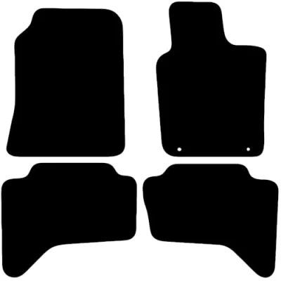 Image of Carsio Tailored Carpet Car Floor Mats For Mitsubishi L200 Life Double Cab 2006 2015 Fit Mat Complete Accessory Black Custom Fitted All Weather, Anti Slip Backing &amp; Trim
