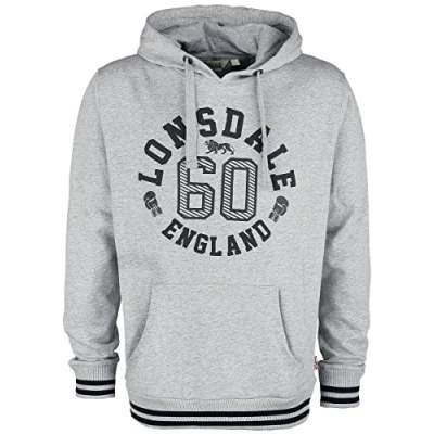 Image of Lonsdale men&#039;s hooded sweatshirt slim fit MAMHEAD 3XL
