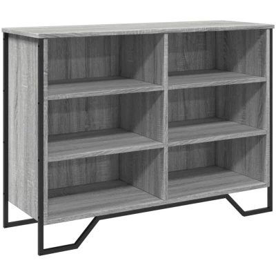 Image of vidaXL Sideboard Grey Sonoma 101x35.5x74.5 cm Engineered Wood