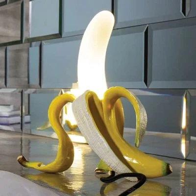 Image of ausuky Banana Table Lamps Modern Creative Design Bedside Lighting Bedroom LED Desk Lamp (Standing Posture)