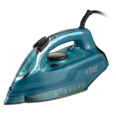 Image of RUSSELL HOBBS PowerSteam Ultra Coconut Smooth 26340 Steam Iron Blue