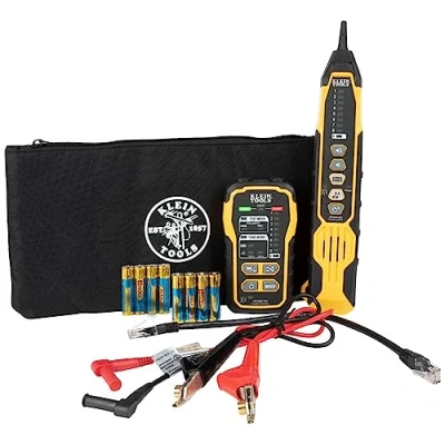 Image of Klein Tools VDV500 920 Wire Tracer Tone Generator and Probe Set with RJ45 Port, Tracing Probe, 60Hz Filter, Digital Analog Signaling