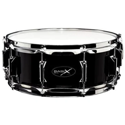 Image of PURE GEWA Snare Drum Classic Wood 14x5.5&quot; poplar shell black wrapped