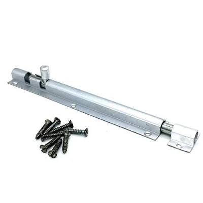 Image of 1 x Door Bolt 150mm Straight Barrel Aluminium Sliding Cupboard Lock with Screws by Swish.