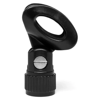 Image of TIGER MCA93 BK Quick Release Microphone Clip Adjustable angle Mic Standard 5/8&quot; Thread Black