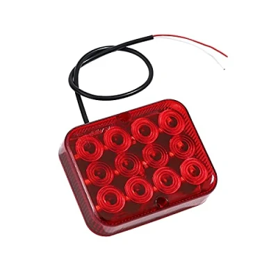 Image of Eacalyc 1 * LED Rear Fog Light Red Trailer Lamps Universal for Truck Caravan