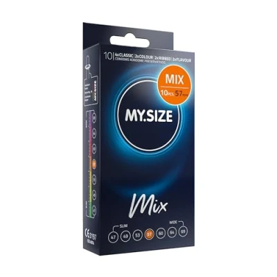 Image of My.Size Mix Condoms Size 4, 57 mm, Standard Pack, Contains 10 Pieces