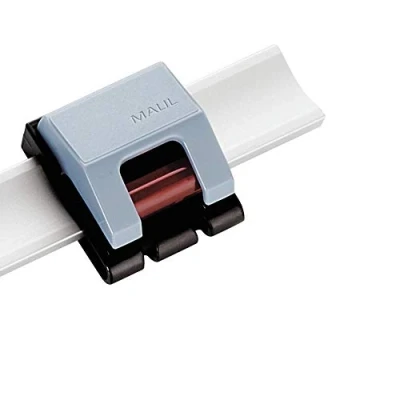 Image of Maul Roller Clip V, Automatic Clamp, Movable, 33 x 38 20 mm, Grey, 10 Pieces