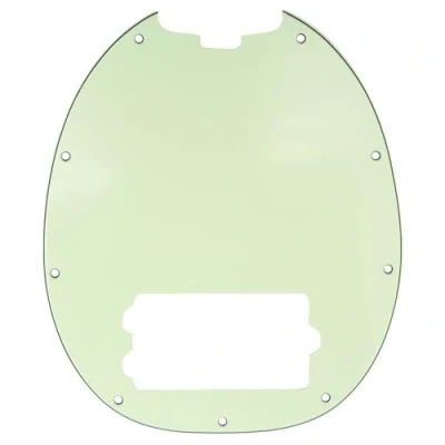Image of Musiclily 9 Hole Bass Pickguard for Musicman Stingray Bass,3Ply Mint