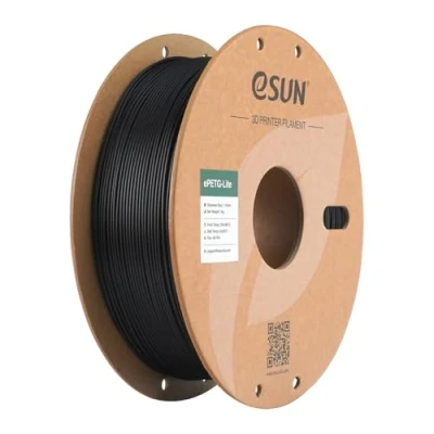 Image of eSUN PETG Filament 1.75mm, High Toughness Filament, 1KG Spool (2.2 LBS) 3D Printing for Printers,Black