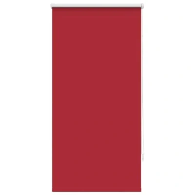 Image of vidaXL Roller Blind Blackout in Vibrant Red, 60 x 120 cm, Superior Light Reduction and Thermal Properties, Easy to Install Operate, Includes Mounting Accessories.