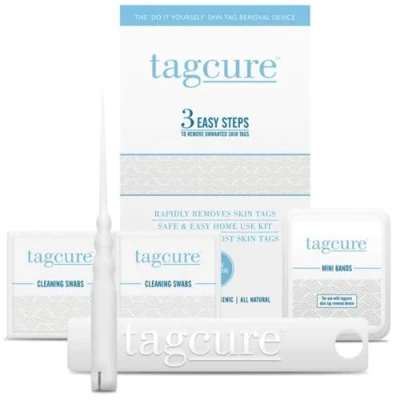 Image of TagCure Skin Tags Remover Device Kit Spot Moles Marks Skintag Wart Band Treatment for Safe Tag Removal