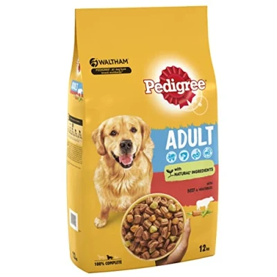 Image of Pedigree Vital Protection Adult Dry Dog Food for Dogs with Beef and Vegetables 12 kg