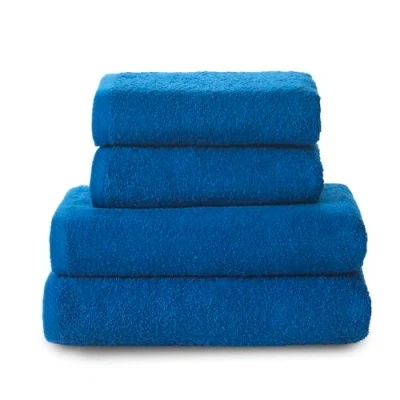Image of Top Towel Set of 2 Hand Towels and Bath or Shower 100% Cotton 400 g/m4