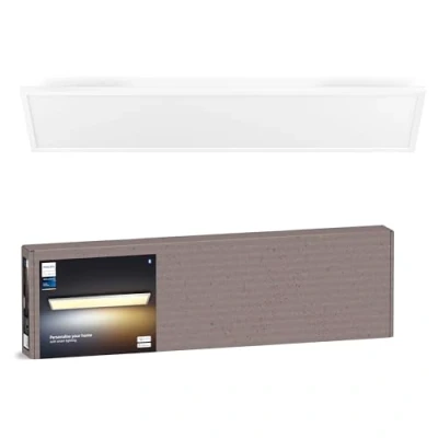 Image of Philips Hue Aurelle White Ambiance Smart Lighting Rectangle 46.5W Panel Light. with Bluetooth, Works Alexa, Google Assistant and Apple Homekit