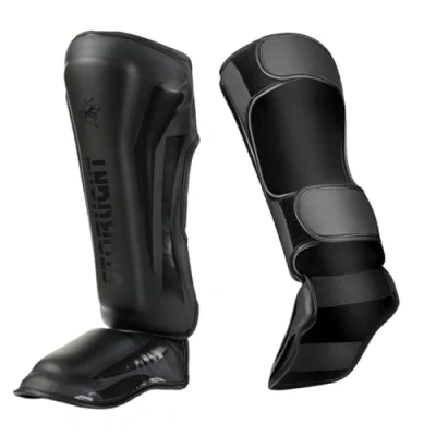 Image of Chaoyilian Leg Guard With Instep Protection,Shin Guards For Kickboxing,Lightweight Muay Thai Shin Pads,Protective Kick Pads,Durable,Padded,Lightweight,For Kickboxing Training And Sparring