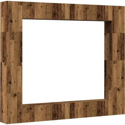 Image of vidaXL wall mounted tv cabinets set engineered wood old finish 8 piece two size options modern design living room media storage