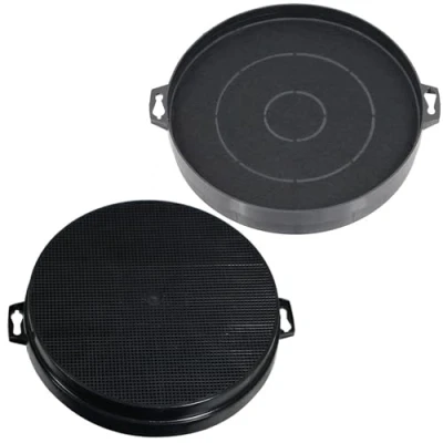 Image of SPARES2GO Carbon Charcoal Vent Filter for Hygena Cooker Extractor Hood (Pack of 2)