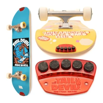 Image of The Original Tail Devil Spark It Up! ® Skateboard Plates Accessories Compatible with Kids and Adults, Longboard, Gift for Beginners Pros