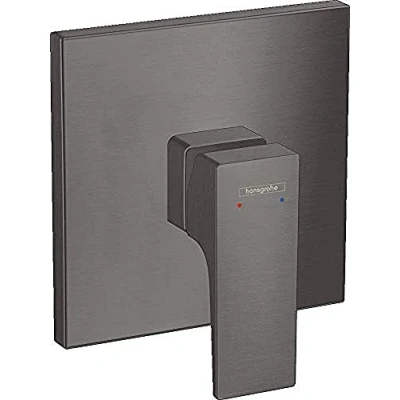 Image of hansgrohe Metropol Flush Mounted Single Lever Shower Mixer Tap Brushed Black Chrome