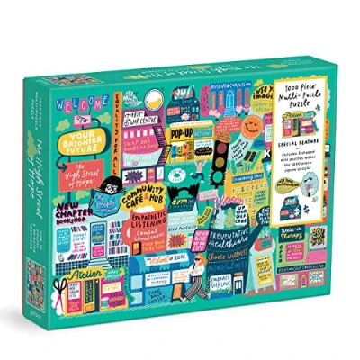 Image of Galison 9780735373273 The High Street of Hope Jigsaw Puzzle, Multicoloured, 1000 Pieces