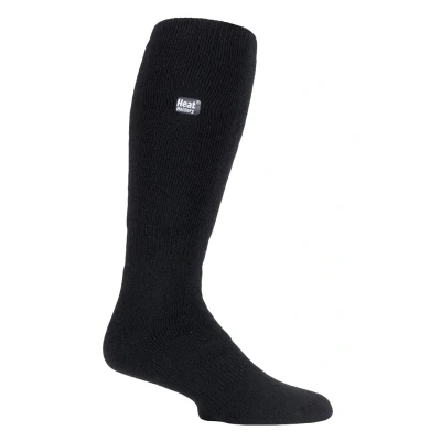 Image of HEAT HOLDERS LITE Mens Extra Long Knee High Plain Thin Thermal Socks for Wellington Boots (6 11 UK, Black)