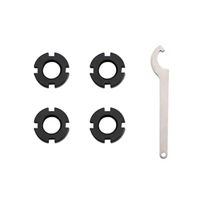 Image of New Direction Tackle Black Version Universal Directional Nut (4 PCS Black) for bite alarm