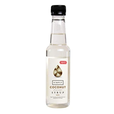 Image of Simply Sugar Free Coconut Syrup, Low Calorie, Vegan &amp; Nut Flavoured Syrup for Coffee, Cocktails Baking (250ml)