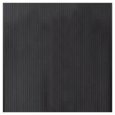 Image of vidaXL Bamboo Area Rug 100x100 cm Grey Square for Living Room, Lounge, Indoor Space, Easy to Clean, Durable, with Anti Slip Backing