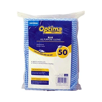 Image of Ramon Optima Proclean All Purpose Cloths (Pack of 50) (50 x 36cm) (Blue)
