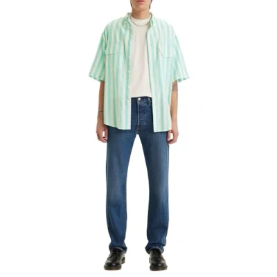 Image of Levi&#039;s 501 ORIGINAL Unisex Straight leg jeans, Size: 30x34, Medium indigo stonewash