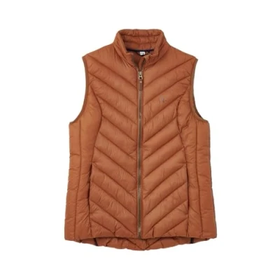 Image of LightHouse Womens Laurel Warm Gilet Ladies Lightweight Padded Sleeveless Vest Rust 12