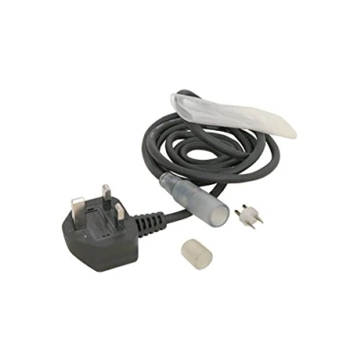 Image of Rope Light Power Cable with Plastic Sleeve and End Cap
