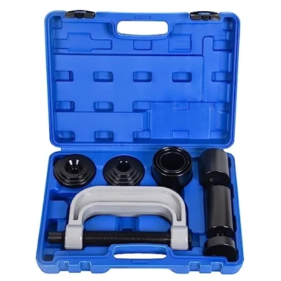 Image of DHA Heavy Duty Ball Joint Press &amp; U Removal Tool Kit with 4x4 Adapters for Most 2WD and 4WD Cars Light Trucks, C Frame Tool, Upper Lower Joint, Installer Remover, 4 in 1