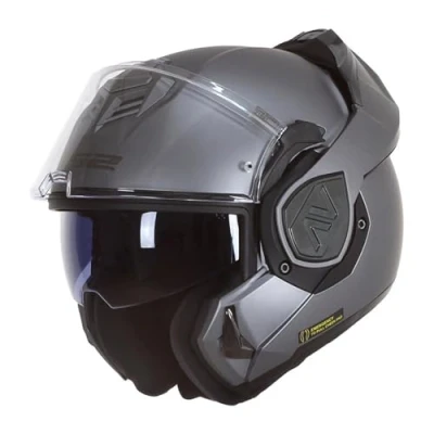 Image of LS2, ADVANT SOLID Flip Up Motorcycle Helmet Matt Titanium XXXL