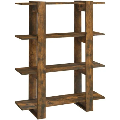 Image of vidaXL Book Cabinet/Room Divider Smoked Oak 100x30x123.5 cm
