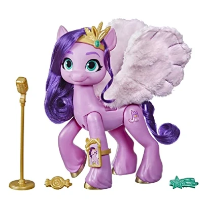 Image of My Little Pony Monopoly A New Generation, Princess Petals Singing Star, 15 cm Pink Who Sings and Plays Music Multicoloured