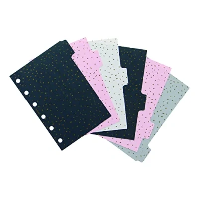 Image of Filofax Organizer Accessory, Pocket Size, Confetti Collection, Dividers with Tabs, Set of Six (B132704)