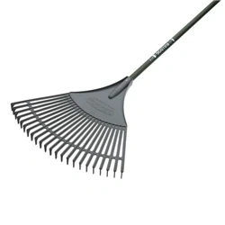 Image of Evergreen 54 inch Aluminium Grey/Green Plastic Rake