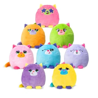 Image of Misfittens , Merkitties Fishbowl Wave 1 Cuddly Soft Toy for Girls and Boys, Toddler Toys, Plush Gift Kids, Suitable Kids Aged 4+ Basic Fun, 03946
